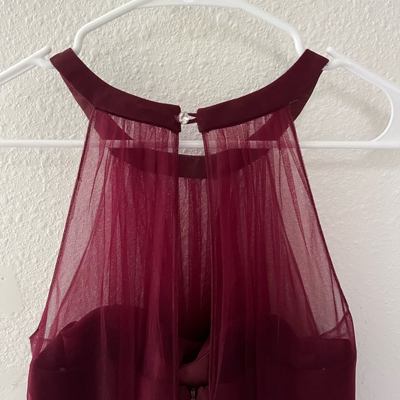 Azazie Mackenzie Dress in Cabernet (Sz A4) - Picture 2 of 3